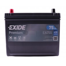 Аккумулятор 75 Exide Premium 6СТ-75 АЗИЯ L+ (EA755)